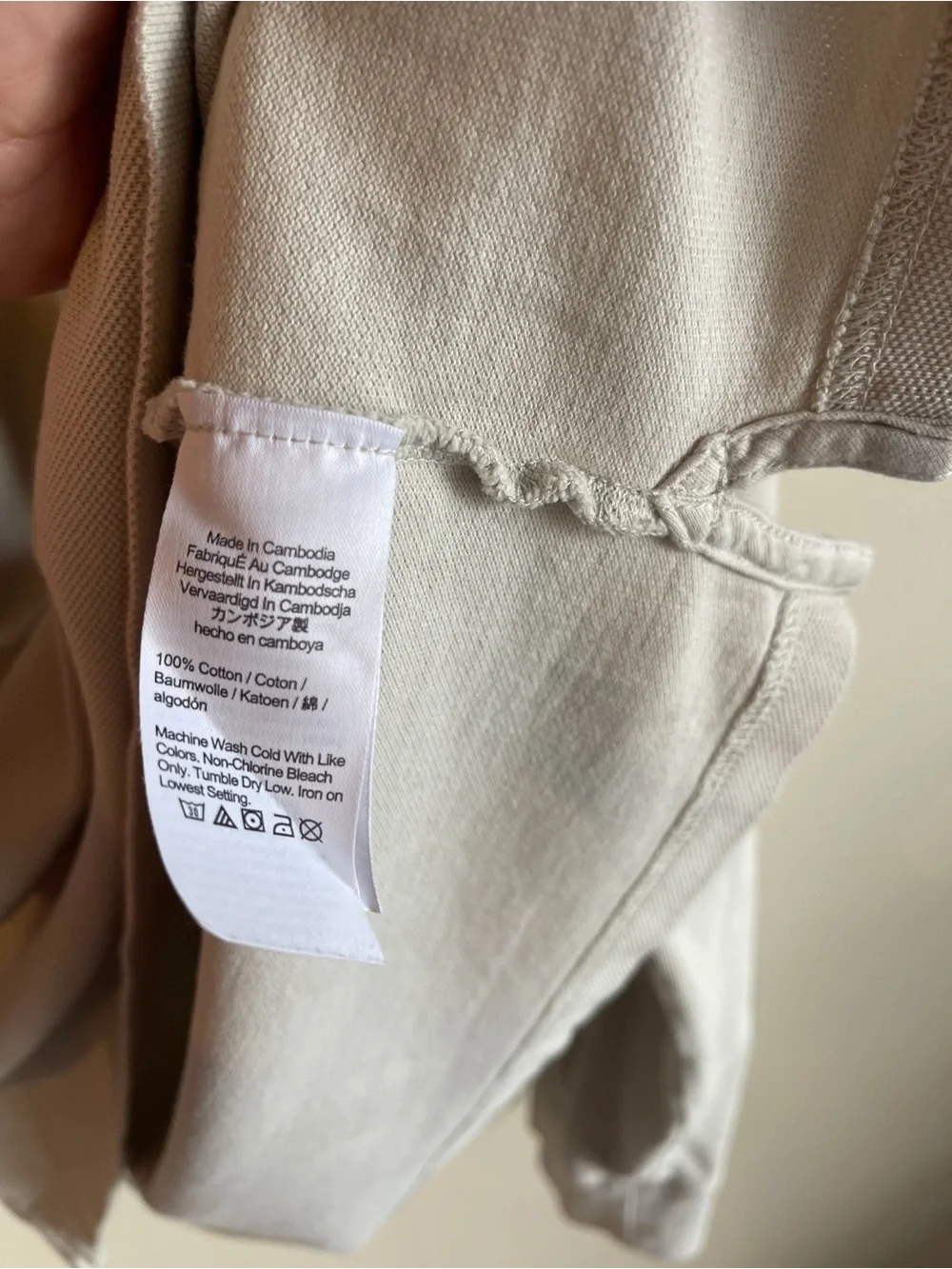 J. Crew Long Sleeve Polo in Light Gray